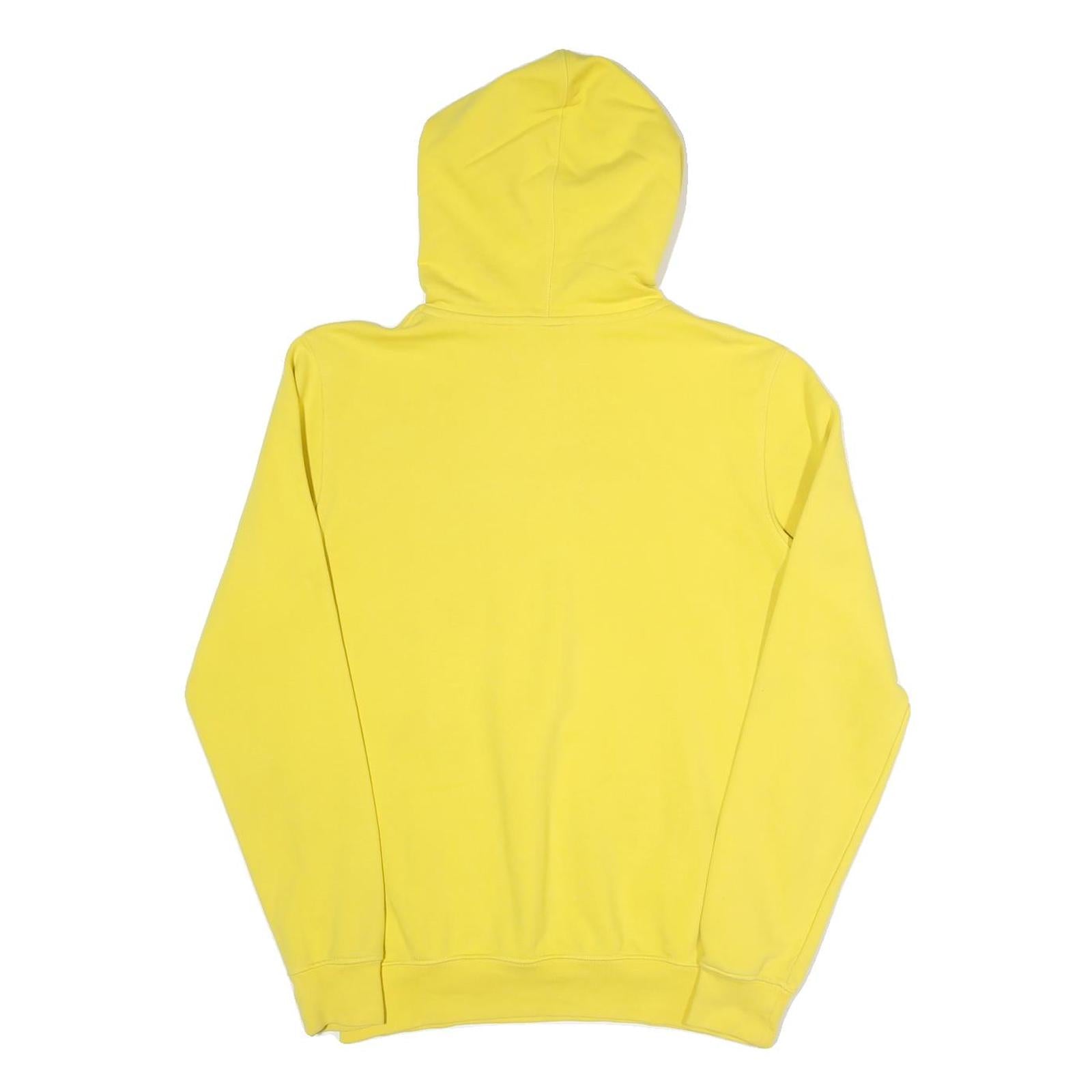 H2O DENMARK Mens Yellow Hoodie S Cotton Blend Pullover Sports Brand 1982