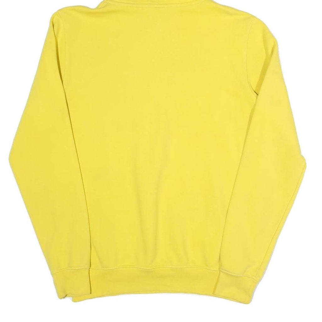H2O DENMARK Mens Yellow Hoodie S Cotton Blend Pullover Sports Brand 1982