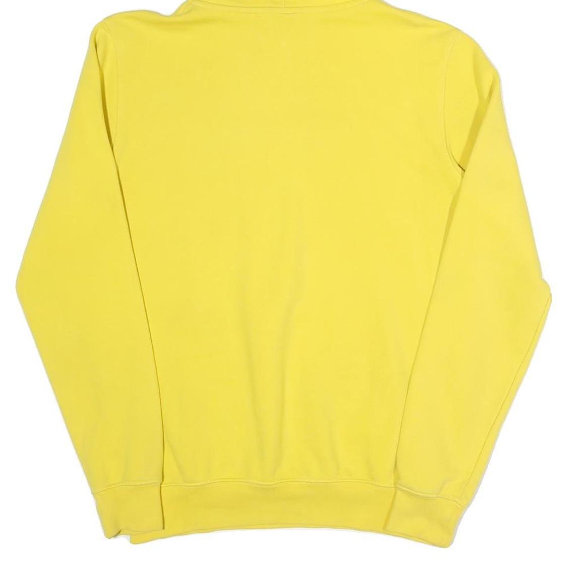 H2O DENMARK Mens Yellow Hoodie S Cotton Blend Pullover Sports Brand 1982