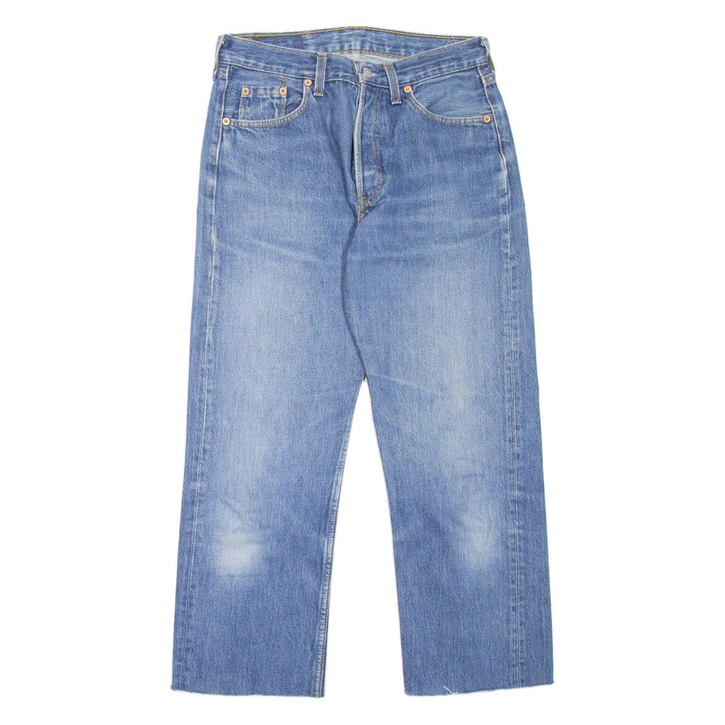 LEVI'S 501 Jeans Mens Blue Regular Straight 90s Stone Wash W30 L25