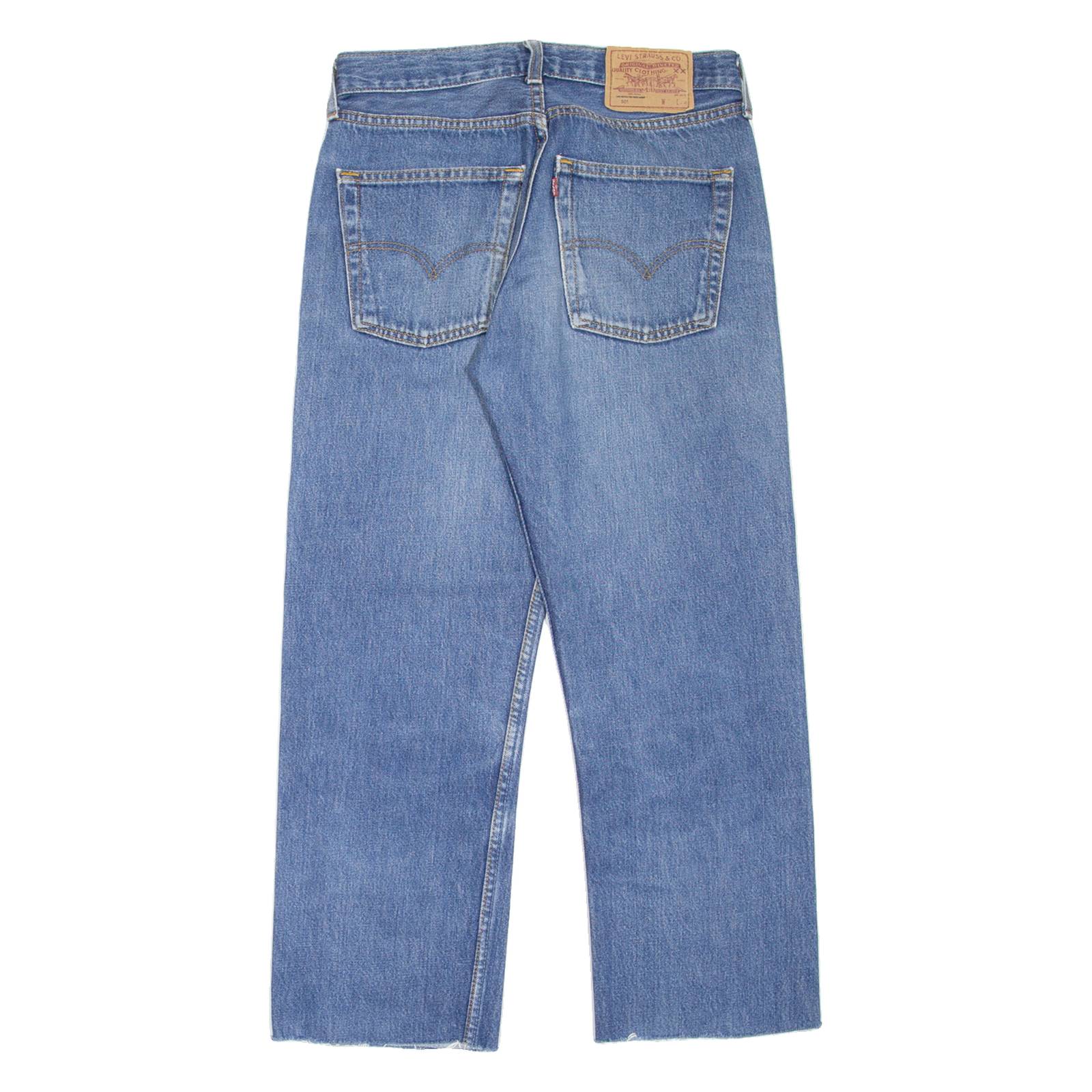 LEVI'S 501 Jeans Mens Blue Regular Straight 90s Stone Wash W30 L25
