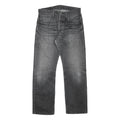 LEVI'S 501 Mens Grey Regular Straight Denim Dark W30 L27 Button Closure Jeans
