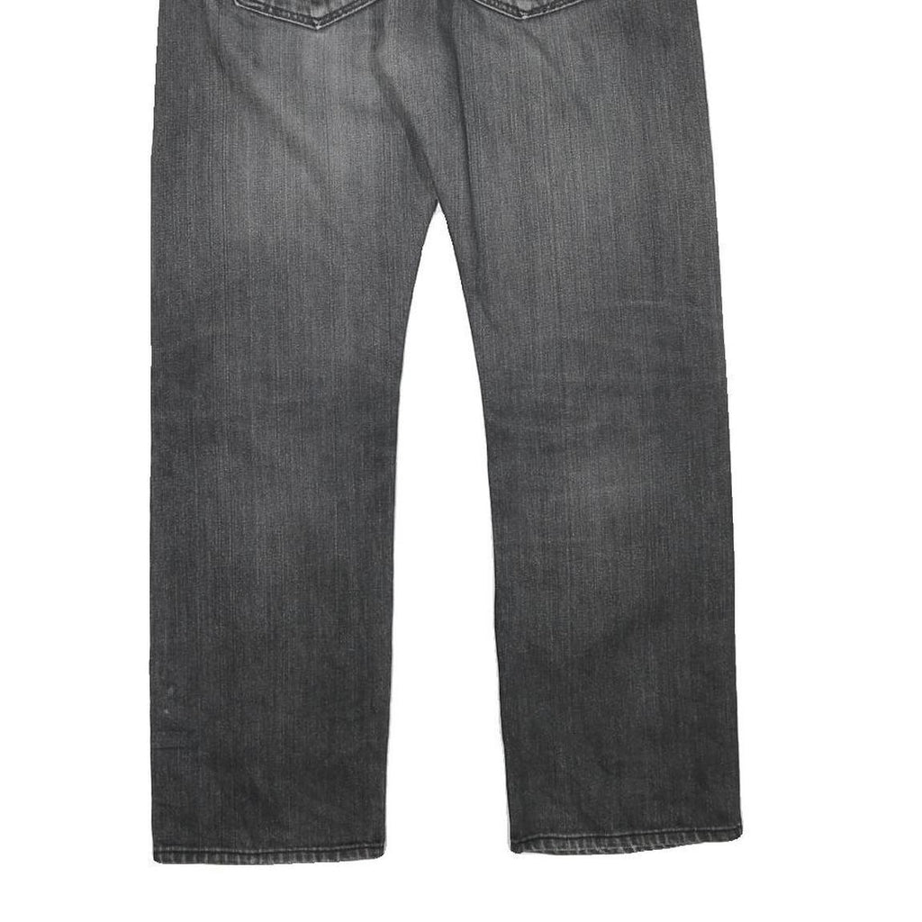 LEVI'S 501 Mens Grey Regular Straight Denim Dark W30 L27 Button Closure Jeans