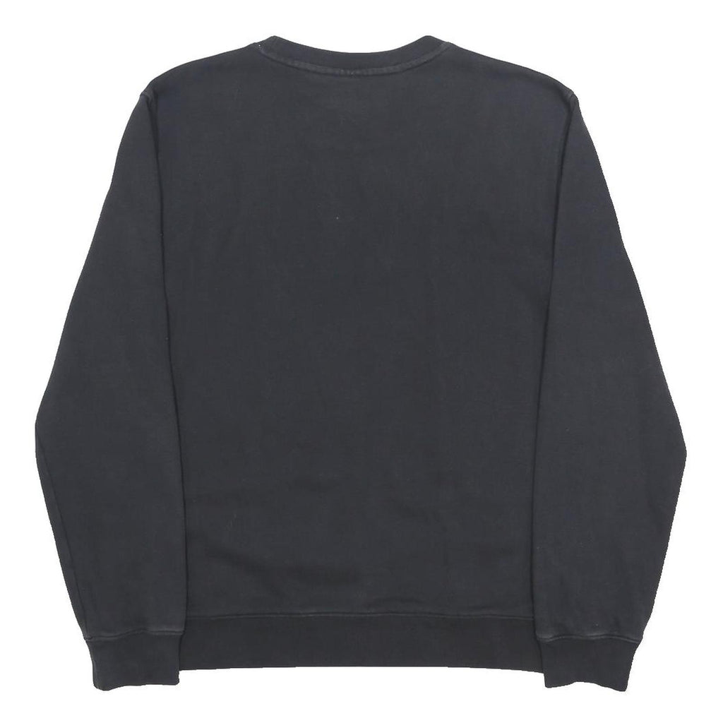 CHAMPION Mens Black Cotton Blend Crew Neck L L Logo Sweatshirt