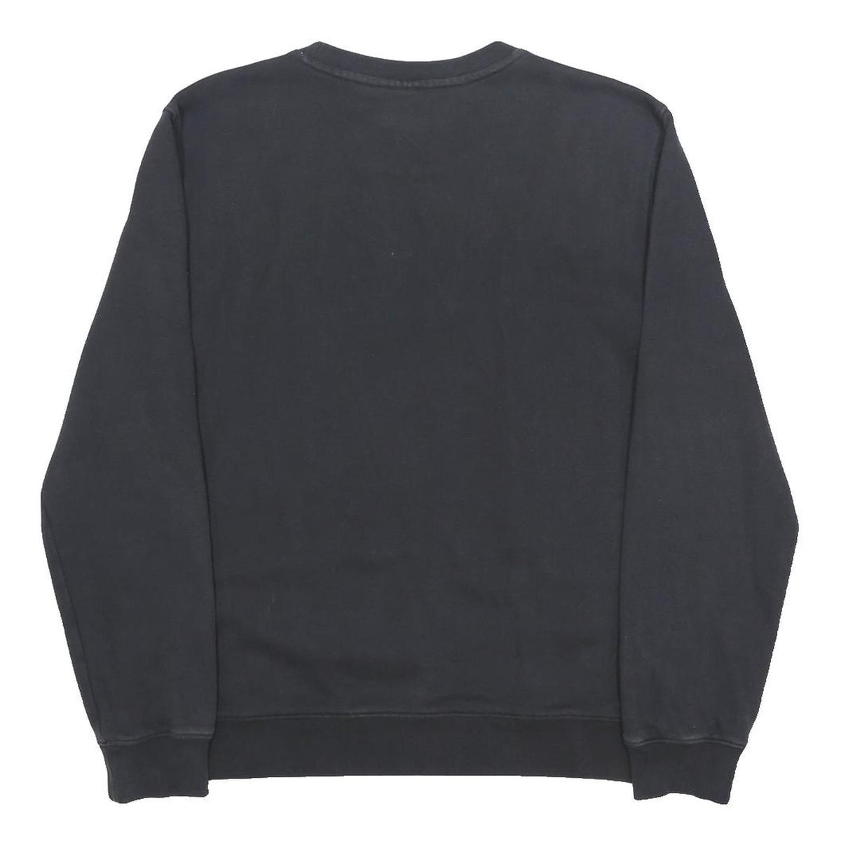 CHAMPION Mens Black Cotton Blend Crew Neck L L Logo Sweatshirt