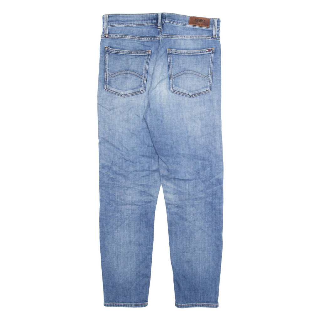 TOMMY HILFIGER Mens Jeans Blue Regular Tapered Stone Wash W28 L25