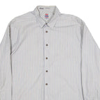 LEVI'S Mens Shirt Blue Striped Long Sleeve L