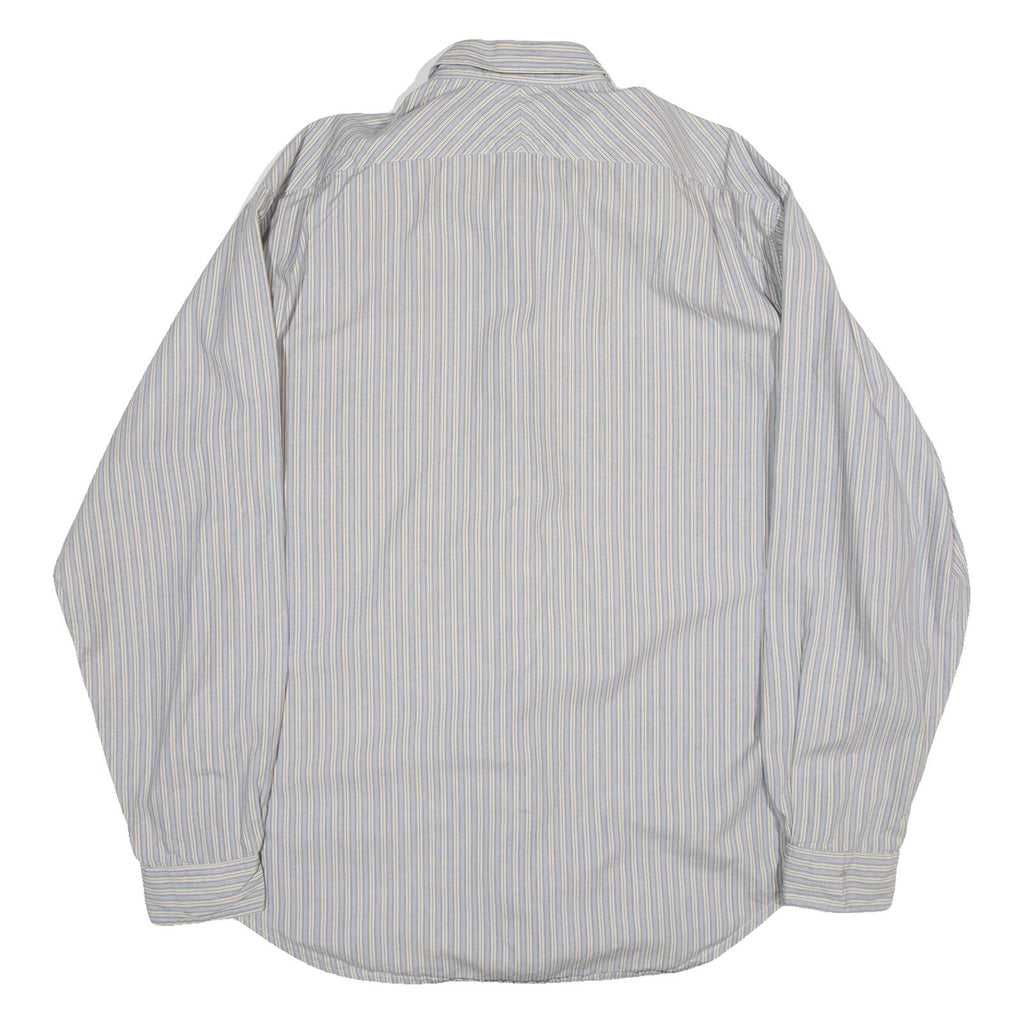 LEVI'S Mens Shirt Blue Striped Long Sleeve L