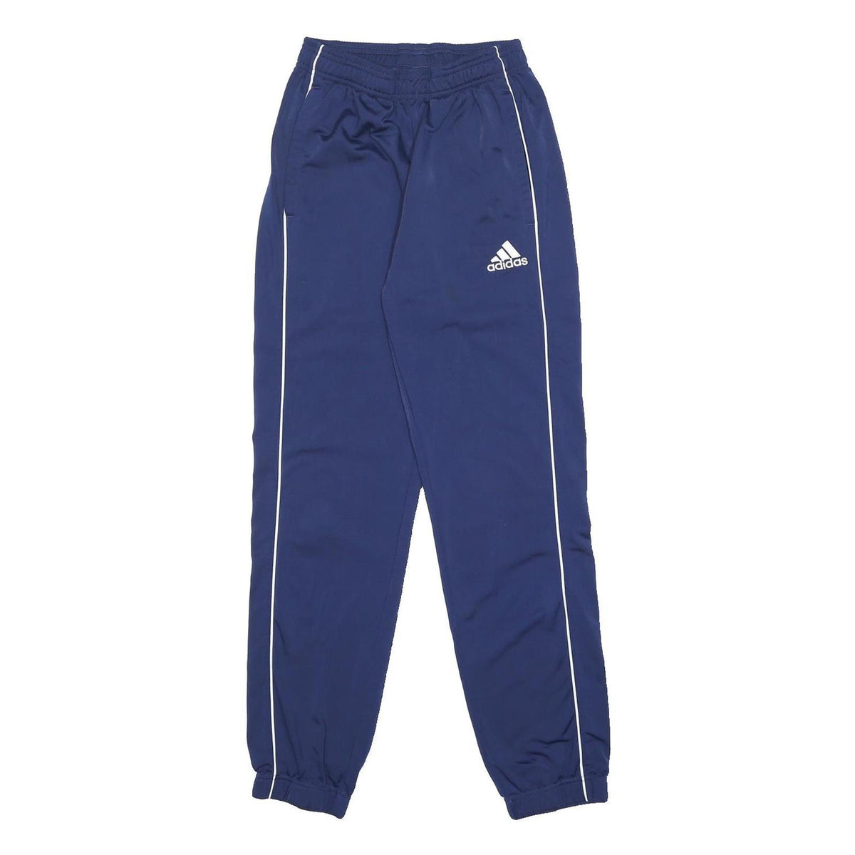 ADIDAS Womens Joggers Blue White S W22 L30 Casual Slim Tapered Fit Sportswear