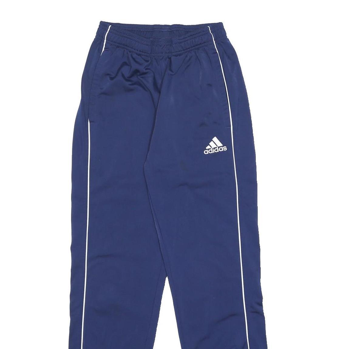 ADIDAS Womens Joggers Blue White S W22 L30 Casual Slim Tapered Fit Sportswear