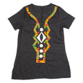 Womens Shift Dress Black Short Sleeve Knee Length S