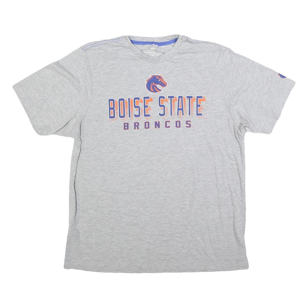 COLOSSEUM Mens Grey Boise State Broncos Graphic T-Shirt XL Short Sleeve Crew