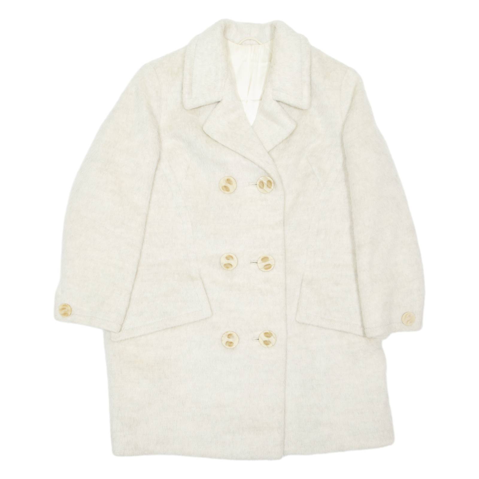 Womens Overcoat Coat Cream M