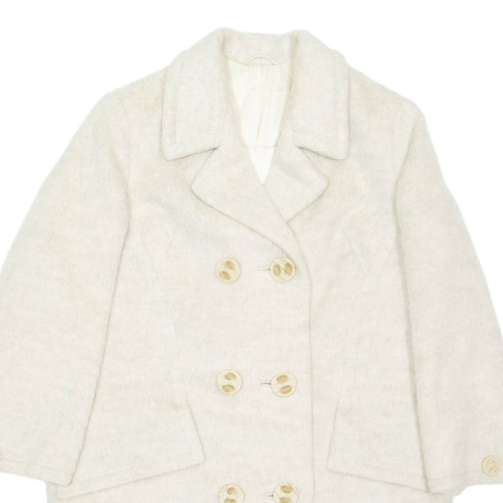 Womens Overcoat Coat Cream M
