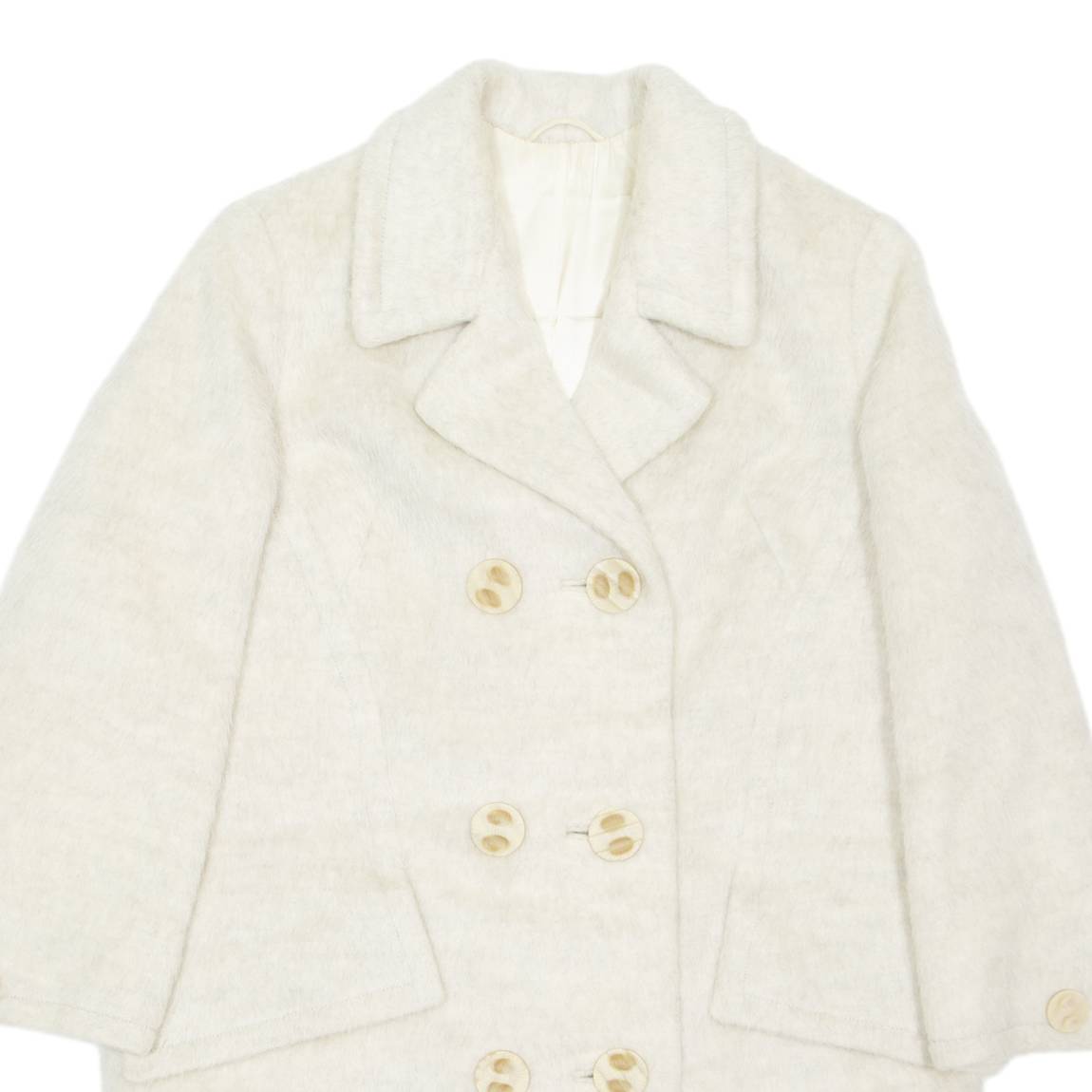 Womens Overcoat Coat Cream M
