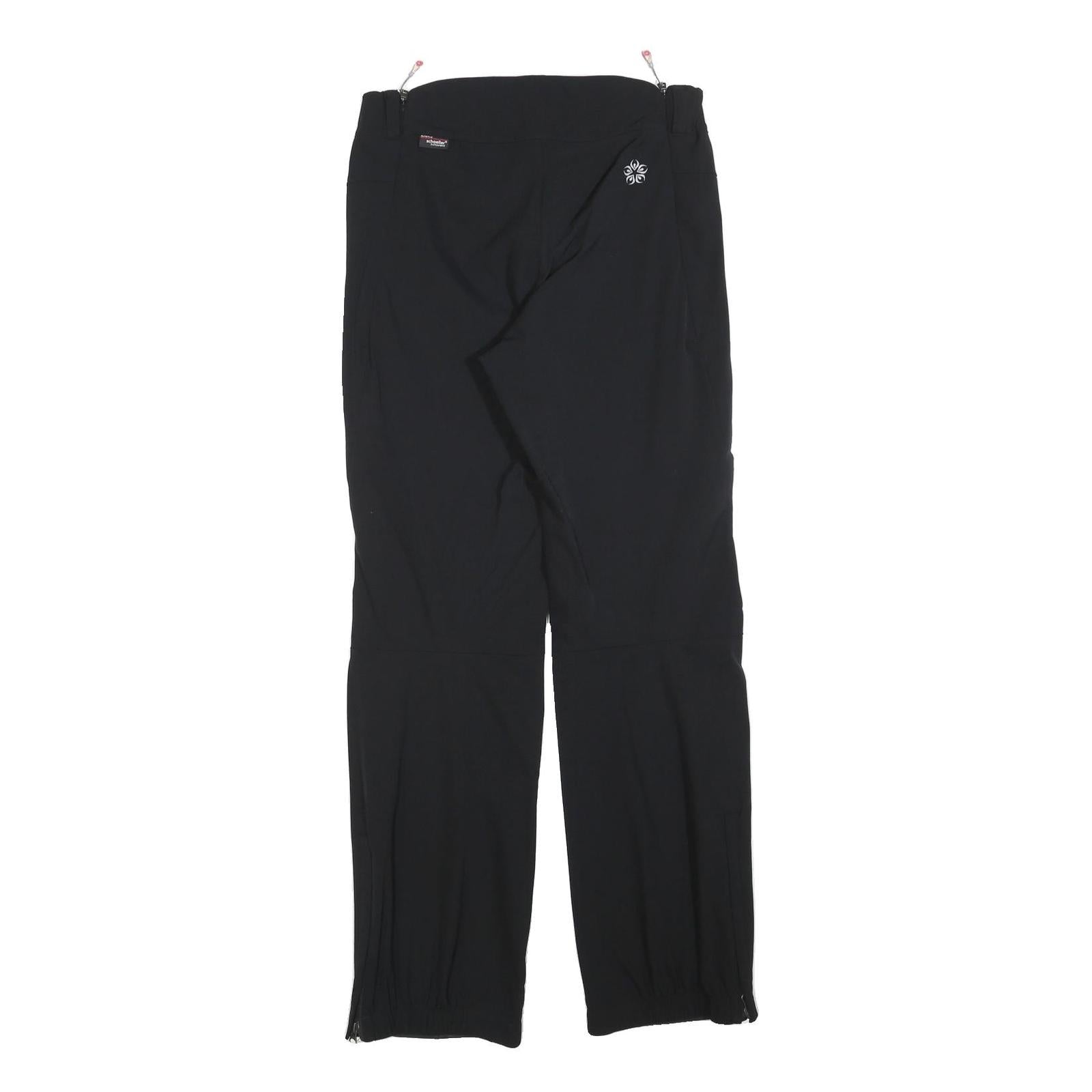 WILDROSES Womens Polyester Blend Black Regular Fit Straight Trousers W30 L32