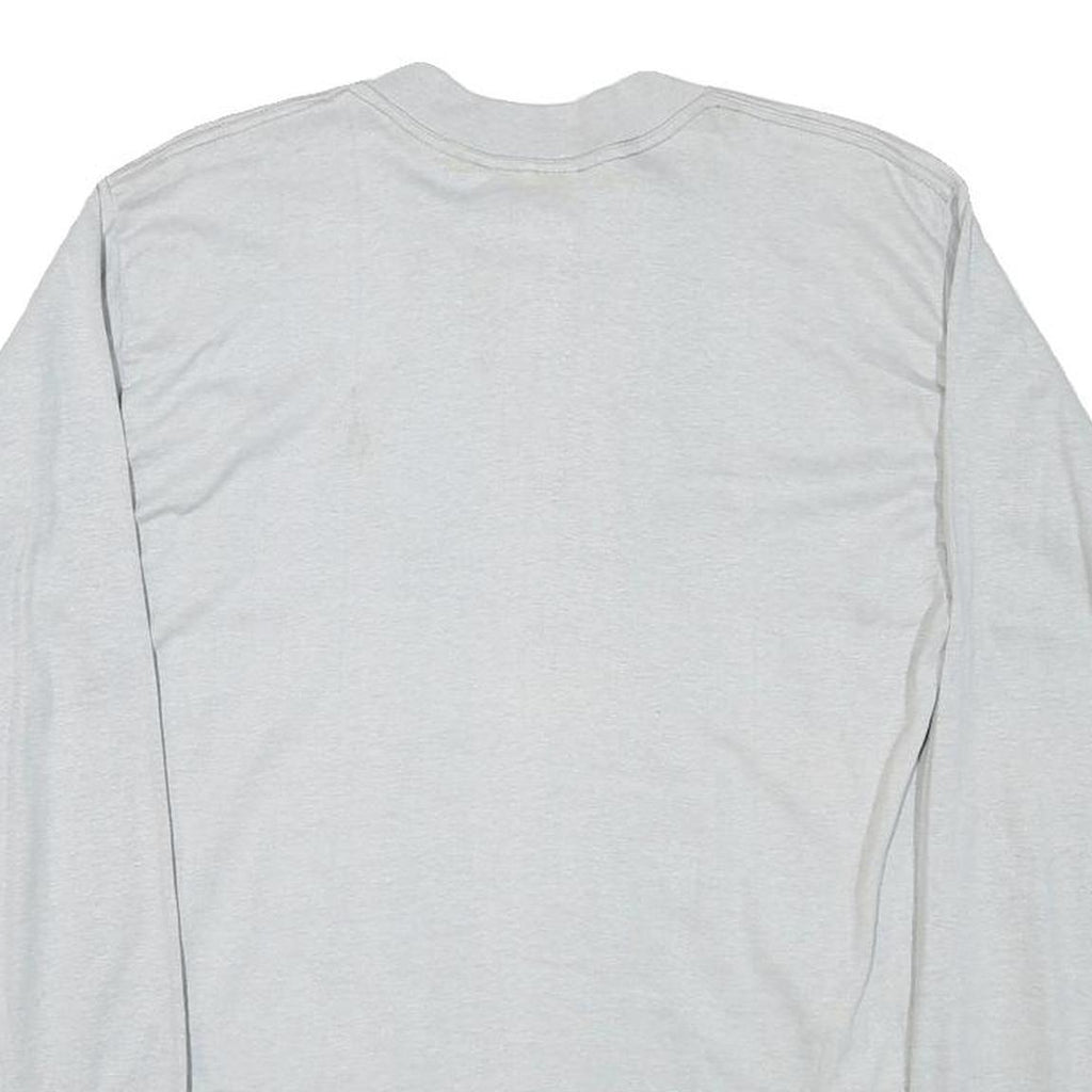 HEF-T Mens Grey Mail To Marina 1985 Graphic Long Sleeve Crew Neck T-Shirt L