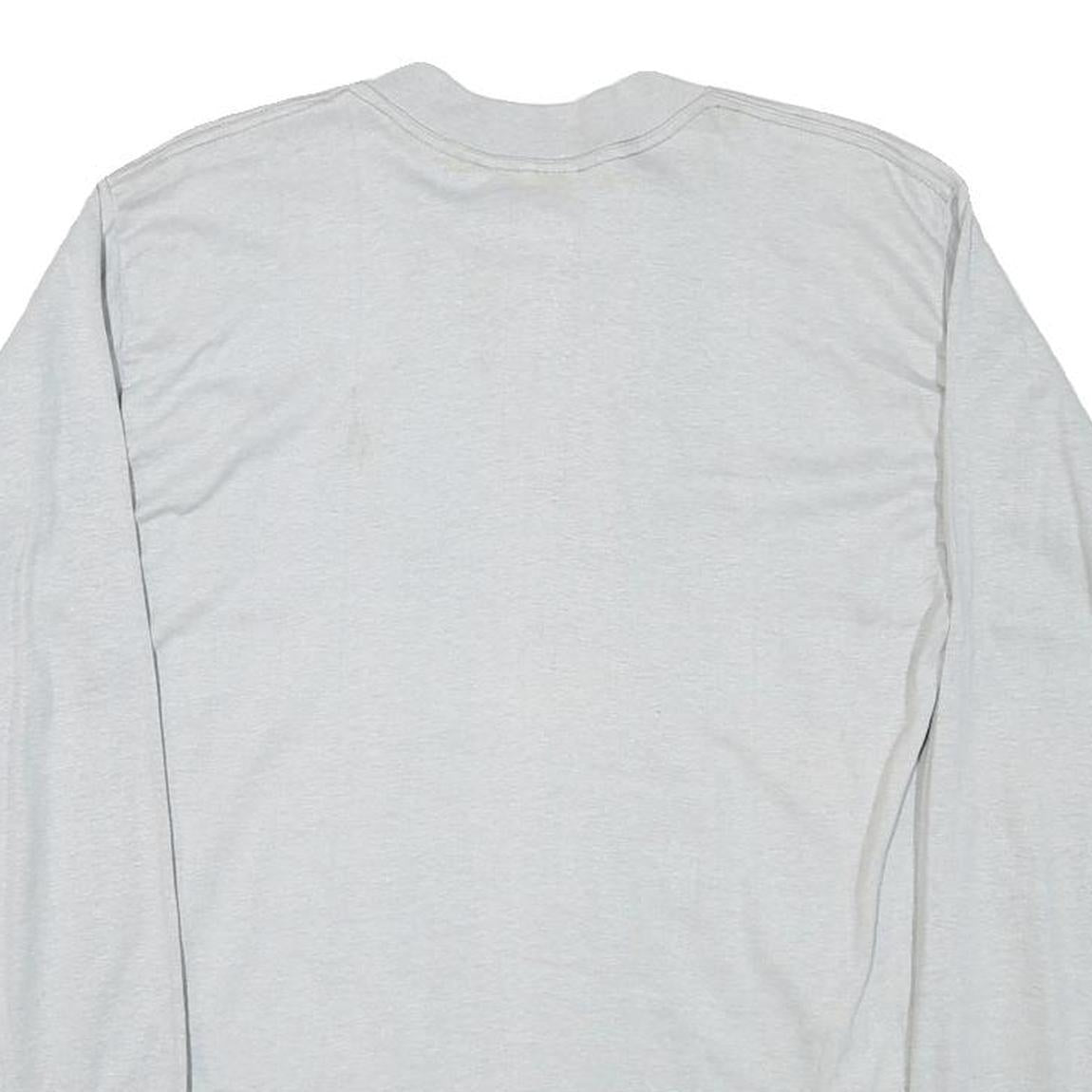 HEF-T Mens Grey Mail To Marina 1985 Graphic Long Sleeve Crew Neck T-Shirt L