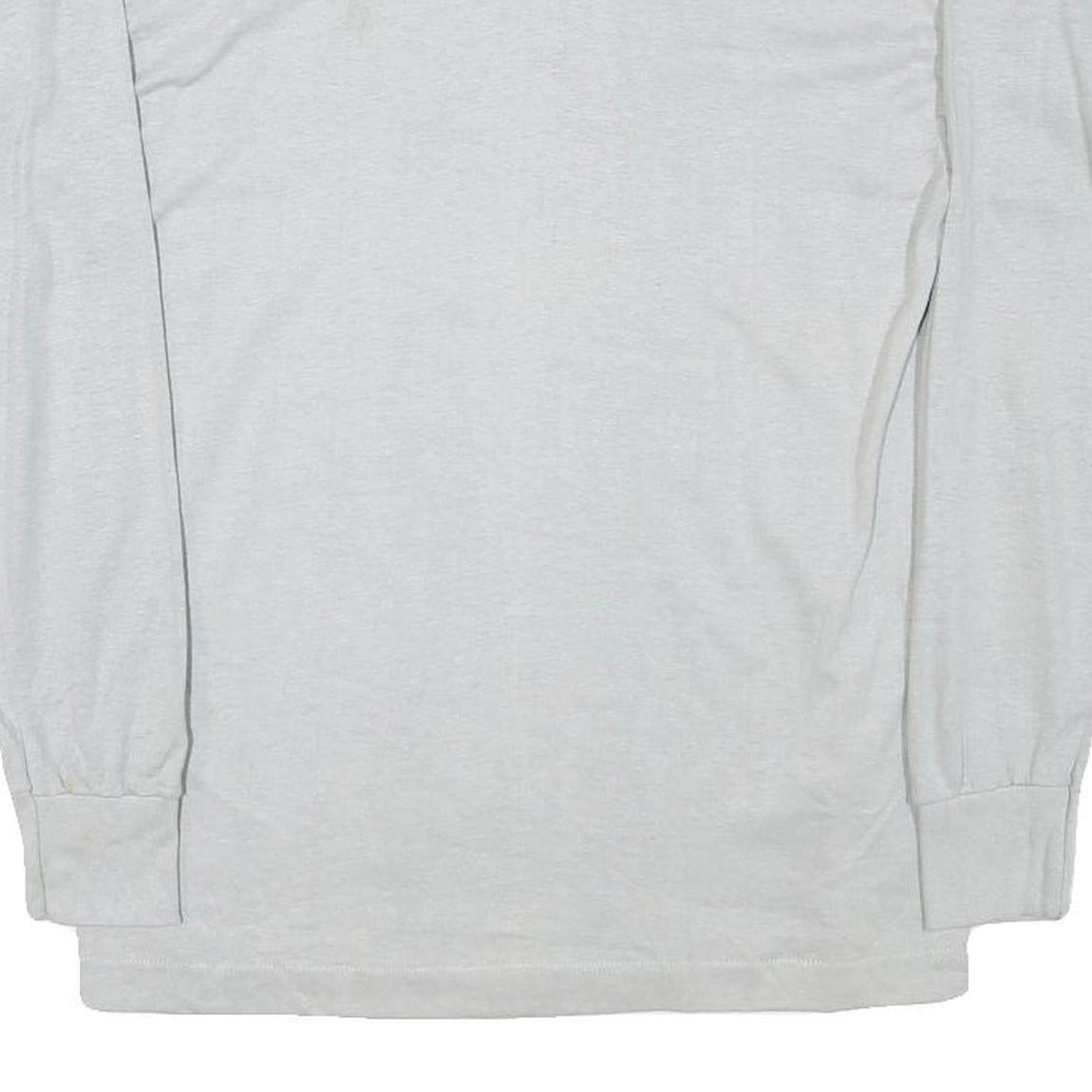 HEF-T Mens Grey Mail To Marina 1985 Graphic Long Sleeve Crew Neck T-Shirt L