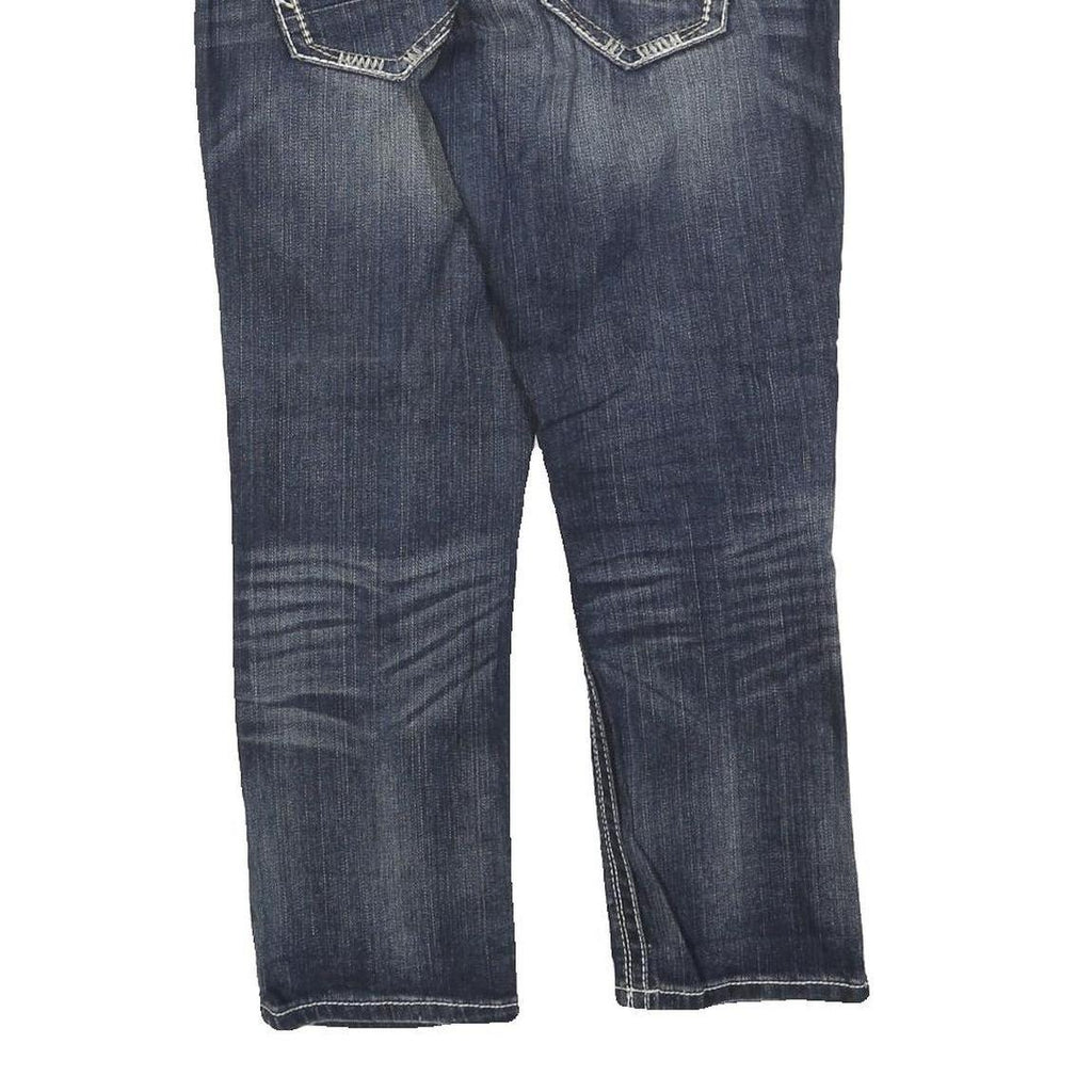 DAYTRIP Womens Jeans Blue Slim Denim Medium W32 L26 Stylish Contrast Stitching