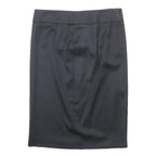 BOSS HUGO BOSS Womens Black Pencil Knee Length Wool Blend Skirt UK 8 Office