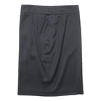 BOSS HUGO BOSS Womens Black Pencil Knee Length Wool Blend Skirt UK 8 Office