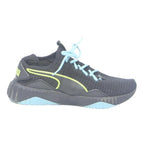 PUMA Defy Sneakers Boys Lace-Up Trainers Black & Blue Synthetic UK 5.5