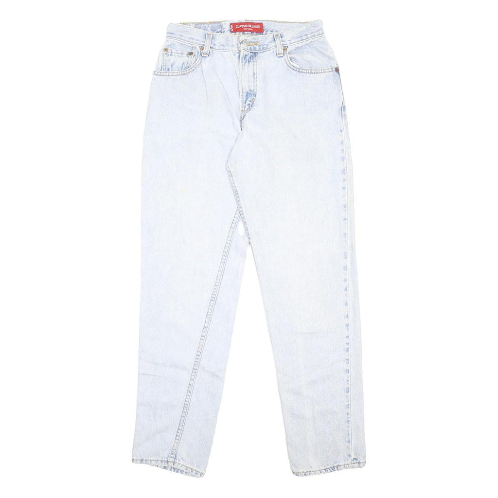 LEVI'S 550 Tapered Womens Jeans Blue Slim Denim Light Wash W27 L30 Relaxed Fit