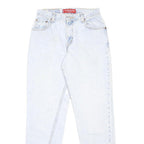 LEVI'S 550 Tapered Womens Jeans Blue Slim Denim Light Wash W27 L30 Relaxed Fit