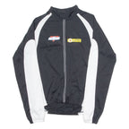 BICIMANIA Cycling Mens Jersey Black Long Sleeve 1/4 Zip XL
