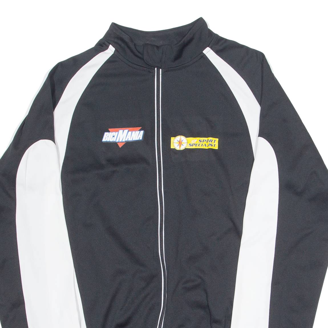 BICIMANIA Cycling Mens Jersey Black Long Sleeve 1/4 Zip XL