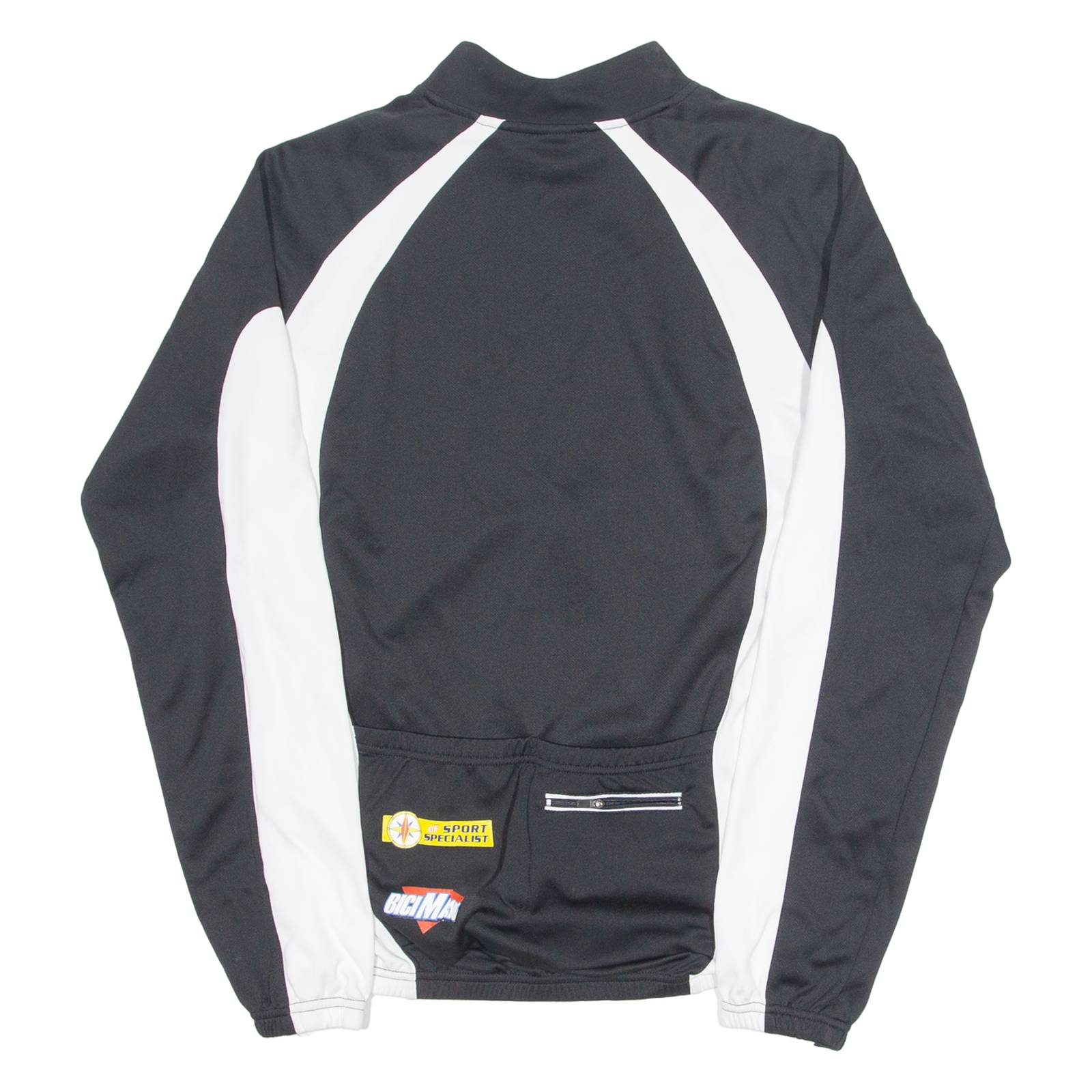 BICIMANIA Cycling Mens Jersey Black Long Sleeve 1/4 Zip XL