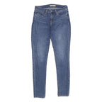 LEVI'S 711 Skinny Womens Jeans Blue Slim Denim Medium W27 L32 Stretch Zip Fly