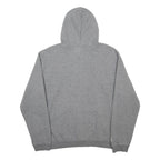 KAPPA Mens Grey & Black Hoodie L Cotton Blend Logo Pullover Casual Sweatshirt