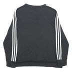 ADIDAS Womens Black Sweatshirt Crew Neck L Cotton Blend Sport Casual