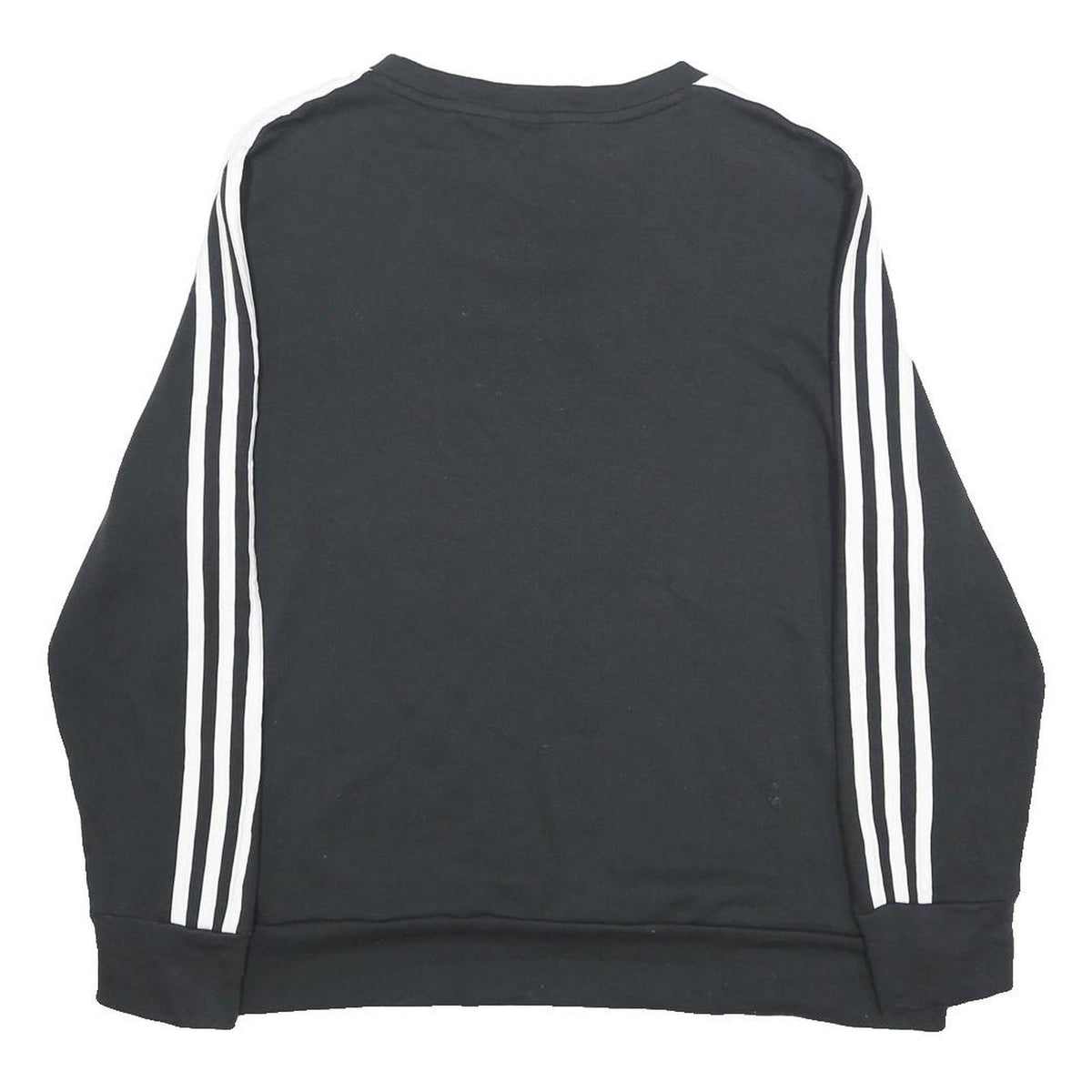 ADIDAS Womens Black Sweatshirt Crew Neck L Cotton Blend Sport Casual