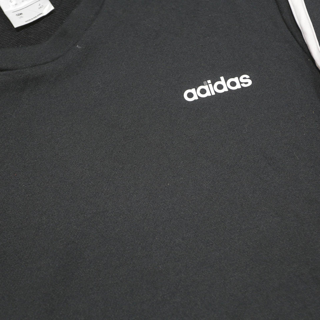 ADIDAS Womens Black Sweatshirt Crew Neck L Cotton Blend Sport Casual