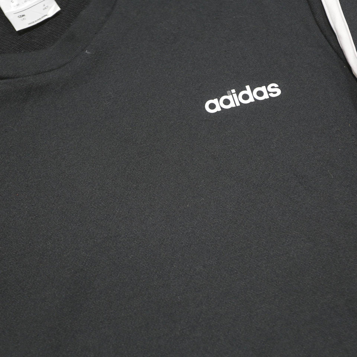 ADIDAS Womens Black Sweatshirt Crew Neck L Cotton Blend Sport Casual