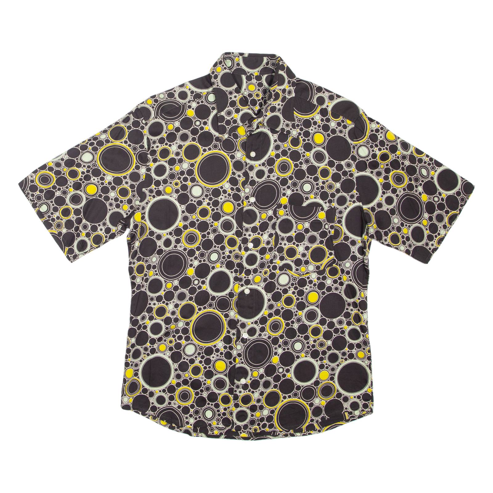 Mens Shirt Black Spotted S