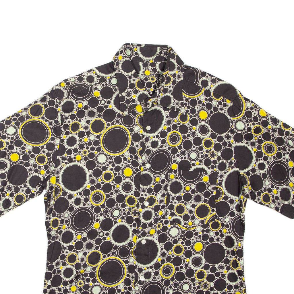 Mens Shirt Black Spotted S