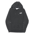 PUMA Mens Black Cotton Blend Pullover Hoodie M Sports Logo Sweatshirt