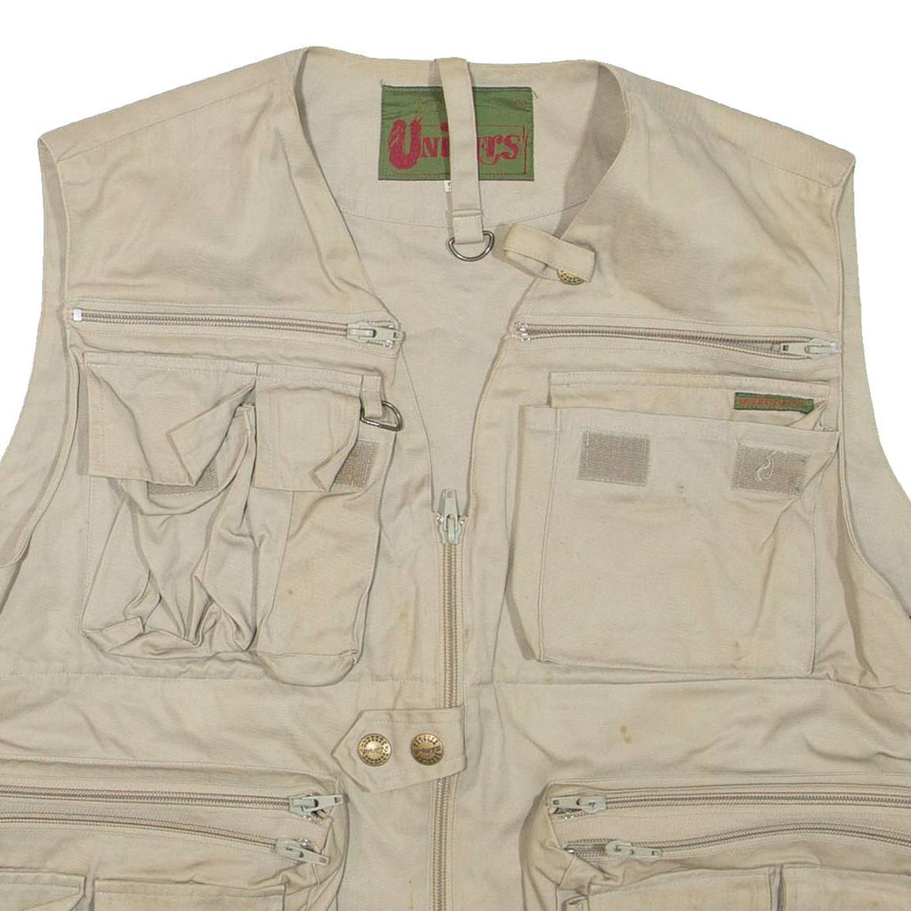 UNIVERS Utility Mens Gilet Beige XL