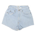 SOSTANZA Womens Shorts Blue Denim Casual M W26 Frayed Hem Relaxed Fit