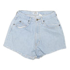 SOSTANZA Womens Shorts Blue Denim Casual M W26 Frayed Hem Relaxed Fit
