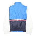 TOMMY HILFIGER Mens Blue & White Colourblock Track Jacket M Polyester