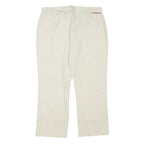 O'NEILL Womens Cotton Blend Regular Beige Trousers W28 L22 Zip Closure Straight