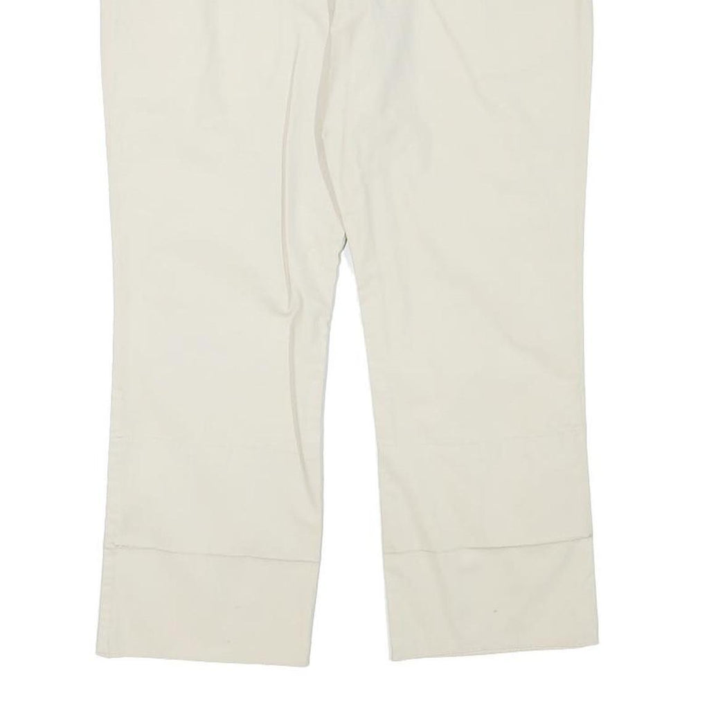 O'NEILL Womens Cotton Blend Regular Beige Trousers W28 L22 Zip Closure Straight