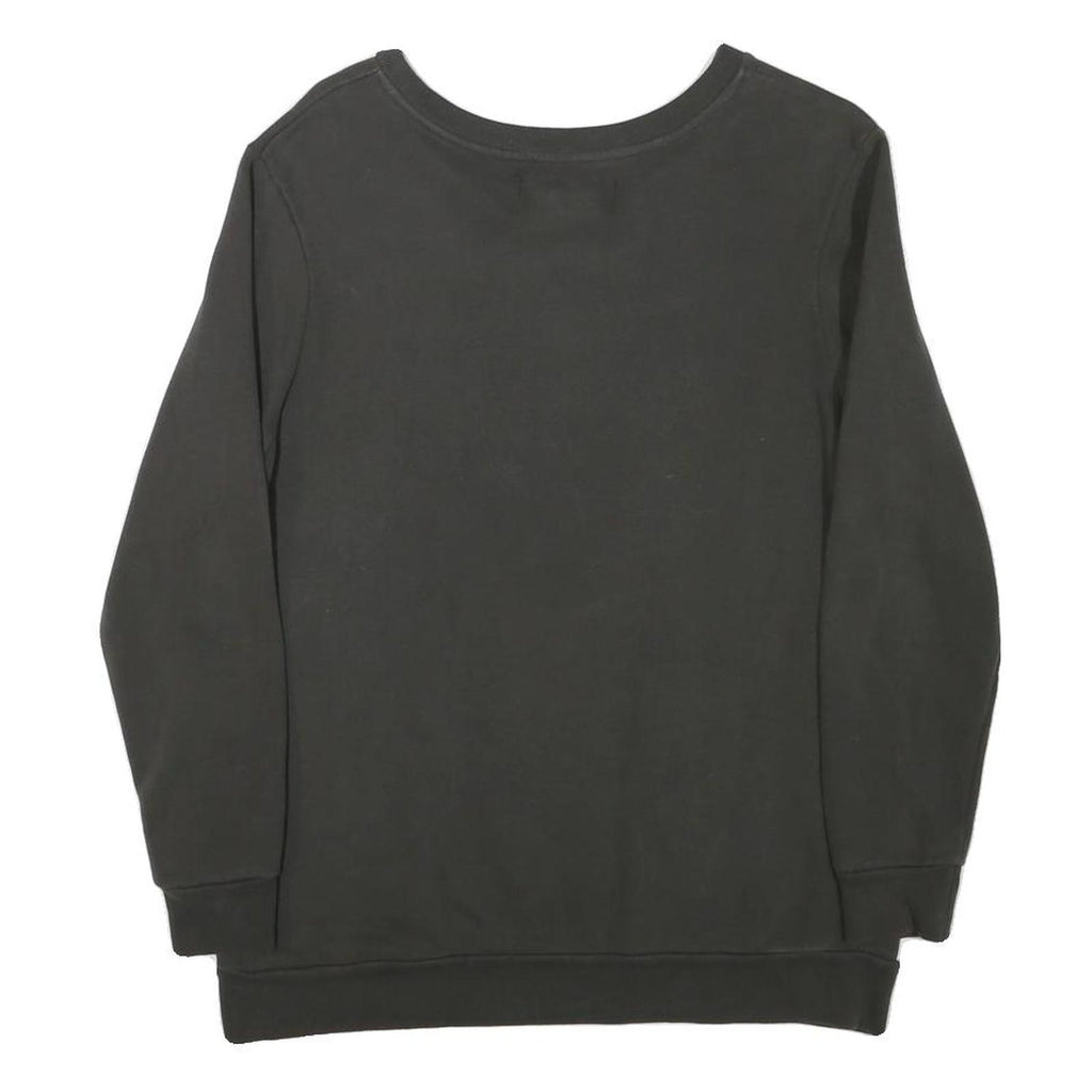 CALVIN KLEIN JEANS Mens Black Cotton Blend Crew Neck XS Logo Print Sweatshirt