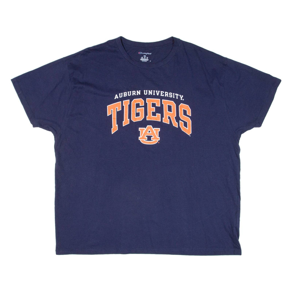 CHAMPION Auburn University Tigers Mens T-Shirt Blue USA 2XL