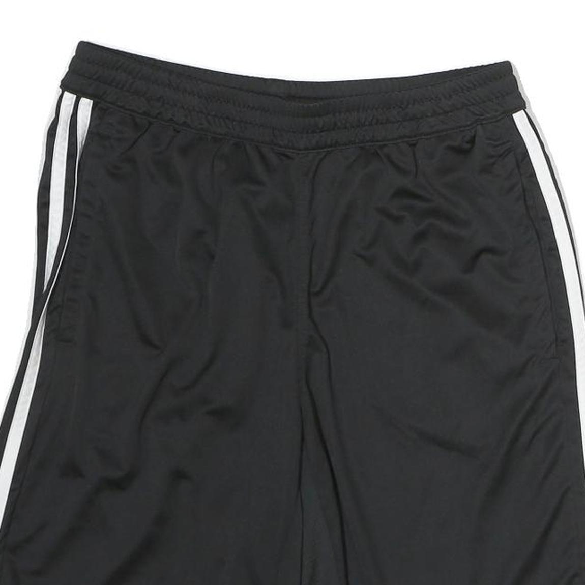 ADIDAS Mens Black Casual Shorts M W27 Sportswear Polyester Strip Design
